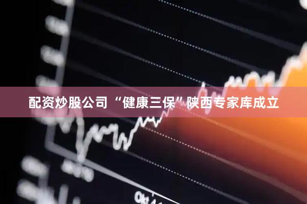 配资炒股公司 “健康三保”陕西专家库成立